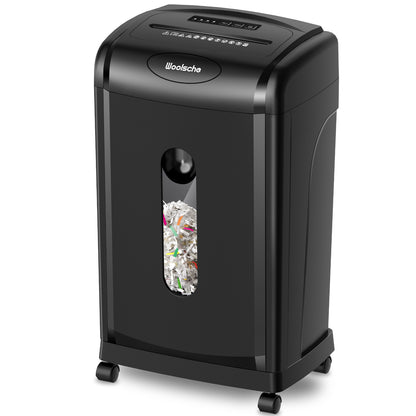 Paper Shredder, 19-Sheet Cross Cut, 8 Gallon Pull Out Bin, P-4 Security Level, Shred Paper and Credit Card and Durable&Fast for Home Office