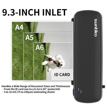 Laminator Machine,Quick Warm-Up, Fast Laminating Documentation and Photos, Increases Their Long-Term Color Preservation,A4/A5/A6 Size