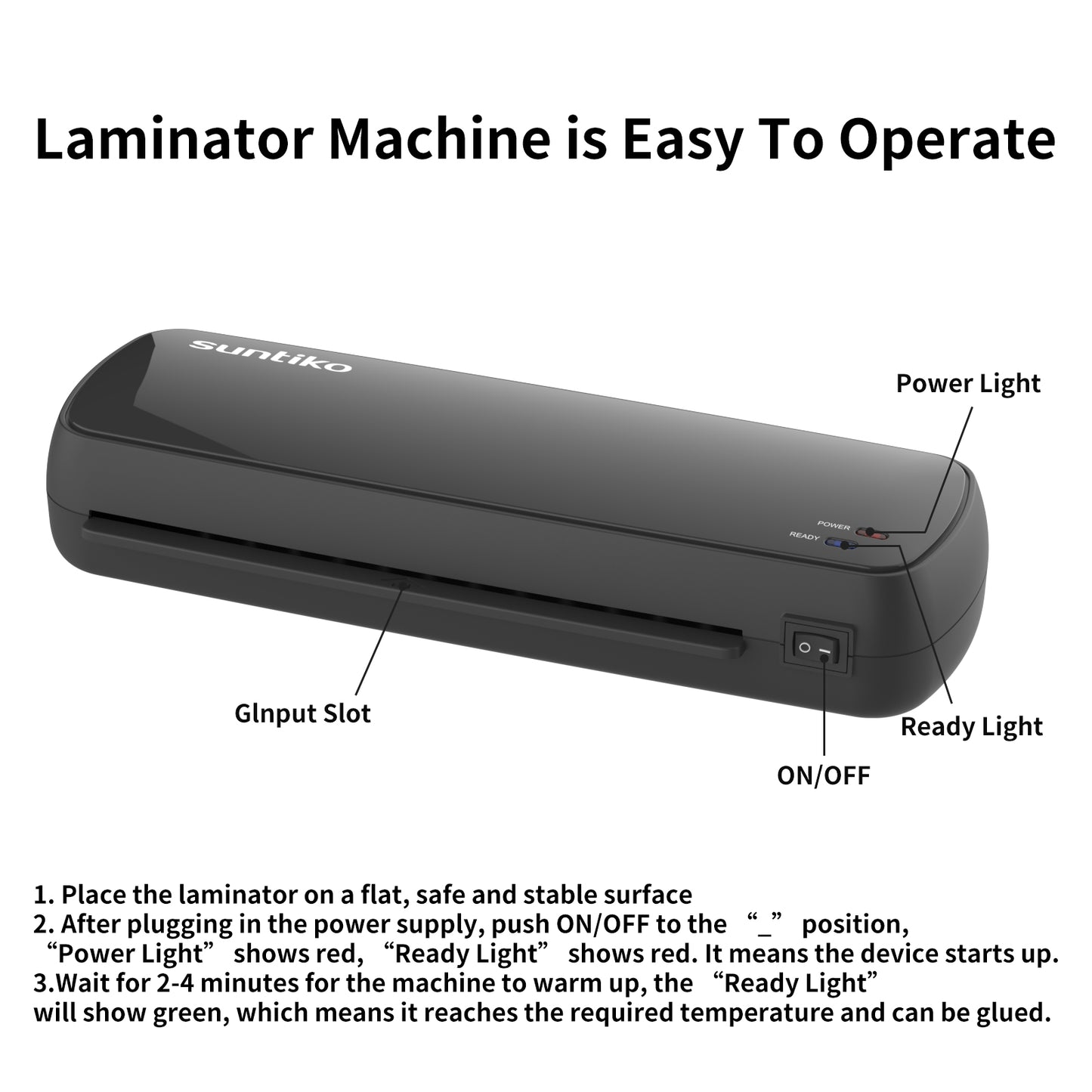 Laminator Machine,Quick Warm-Up, Fast Laminating Documentation and Photos, Increases Their Long-Term Color Preservation,A4/A5/A6 Size
