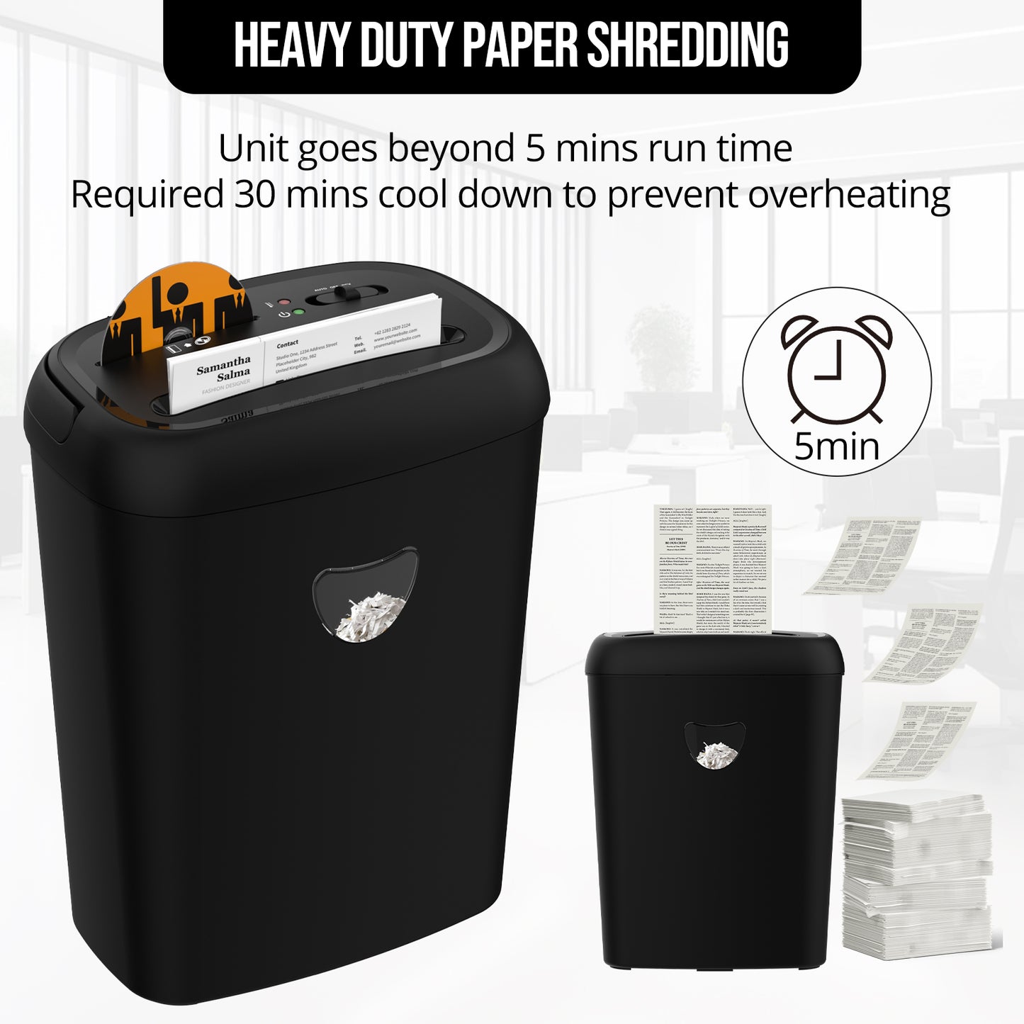 14 Sheet Cross Cut Paper Shredder, 6.6 Gallon Basket, P-4 Security Level, 3 Mode Design-Jam Proof Heavy Duty Shredder for Home and Office