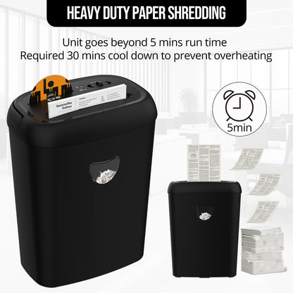 14 Sheet Cross Cut Paper Shredder, 6.6 Gallon Basket, P-4 Security Level, 3 Mode Design-Jam Proof Heavy Duty Shredder for Home and Office
