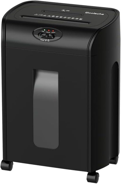 Woolsche 22-Sheet Cross Cut Paper Shredder, 7.93 Gallon Pull-Out Bin, P-4 Security Level | ETL Certified Heavy Duty Shredder for Home & Office (Shreds Paper/Credit Cards/CDs)
