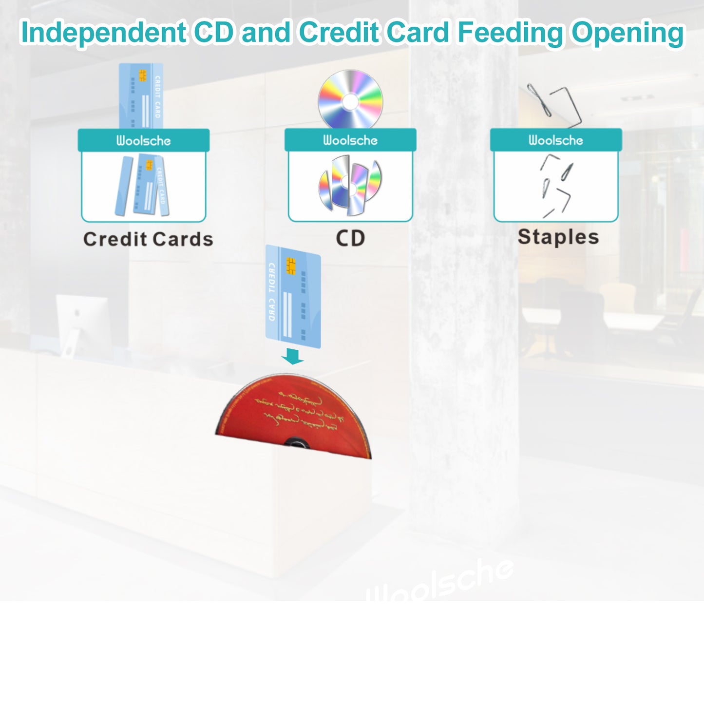 5-Sheet Micro Cut Paper Shredder with 2.65 Gallons Bin, P-5 High Security Level,Pull Out Basket with Jam Proof System for Home Office